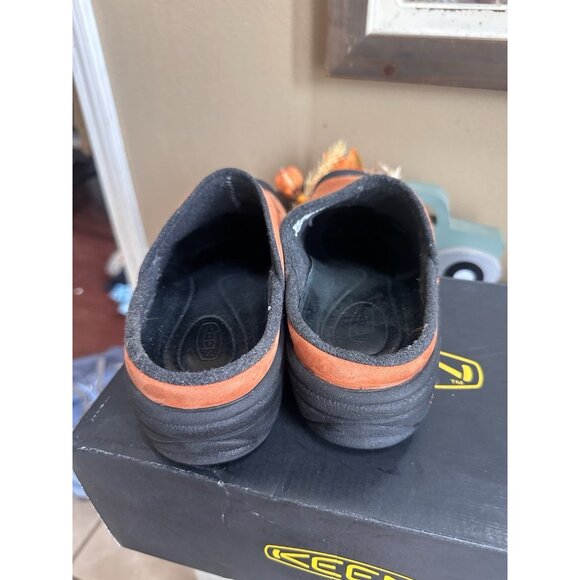 KEEN Women's US 9 M Red Nubuck Leather Slip On Mule Shoe Clog - Picture 4 of 5